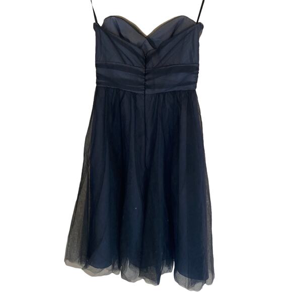 Vintage Jim Hjelm Occasions Strapless Rosette Tulle Party Dress Size 4 - Picture 7 of 8